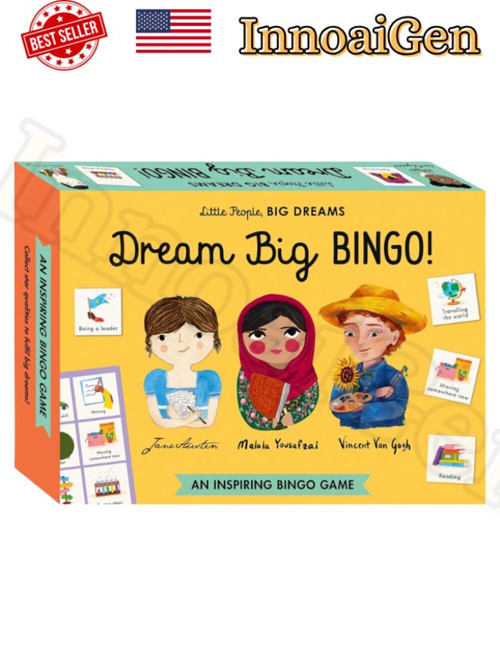 Kaddo Little People BIG DREAMS Dream Big BINGO! Inspiring Kids Board Game NWB